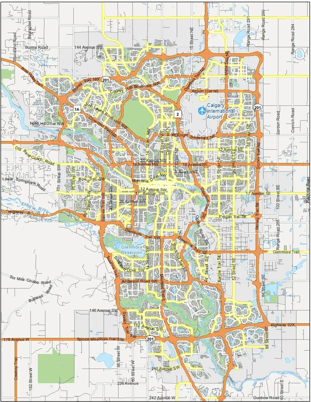 A map of Calgary areas Calgary Home Renovations | LBProjects serve.