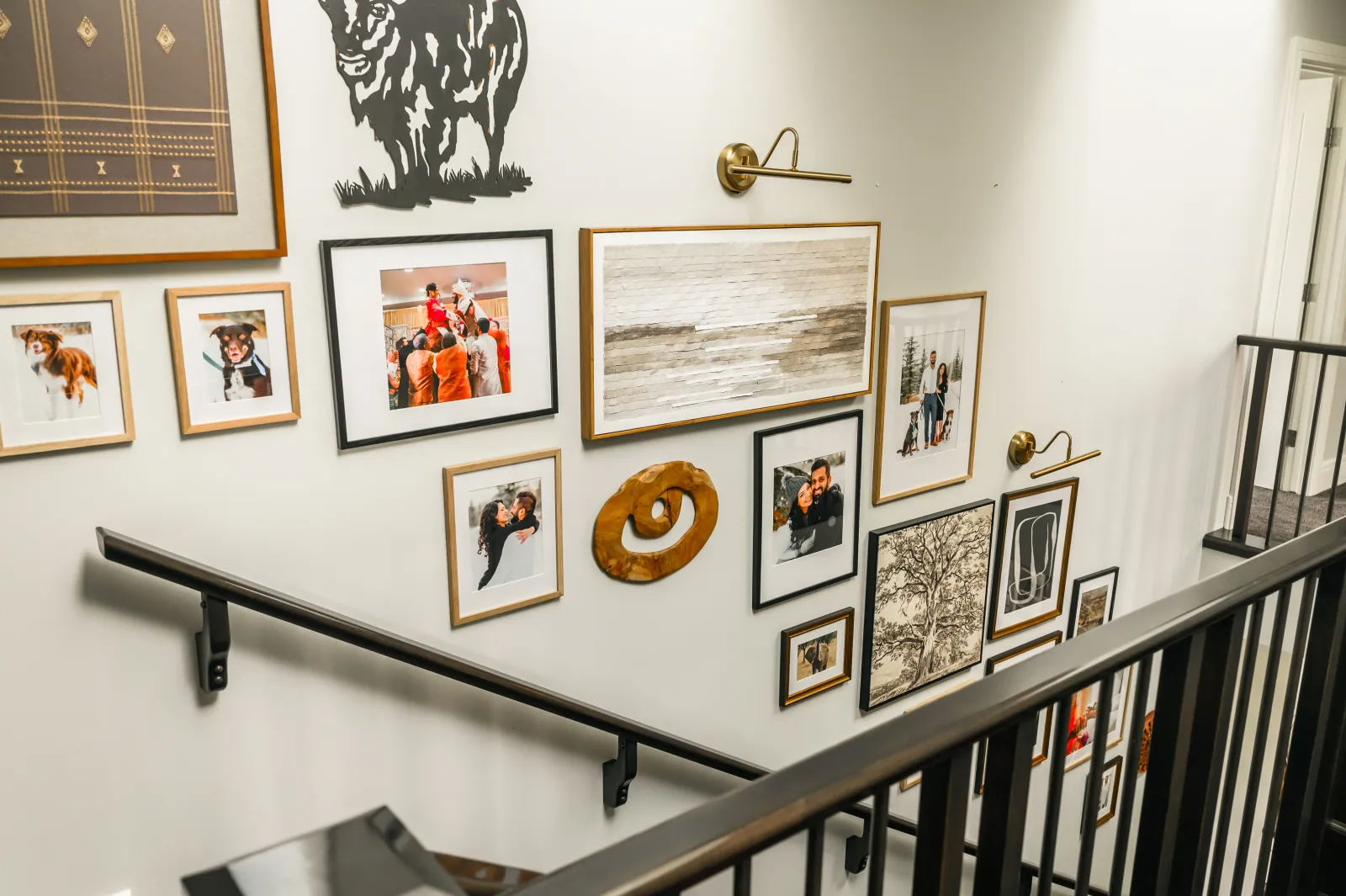 Staircase details — Artesia, De Winton Complete Home Renovation