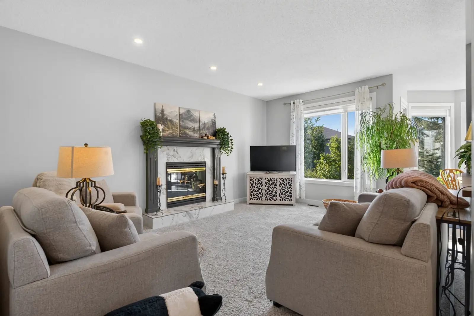 Fireplace feature details — Valley Ridge Complete Home Renovation